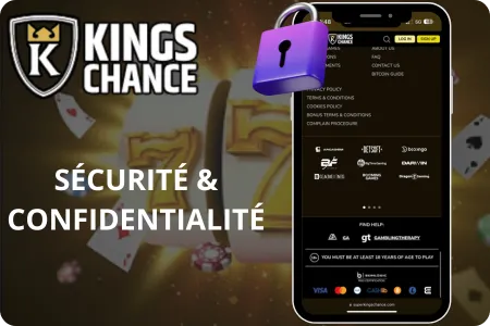 Sécurité des données sur Kings Chance Casino
